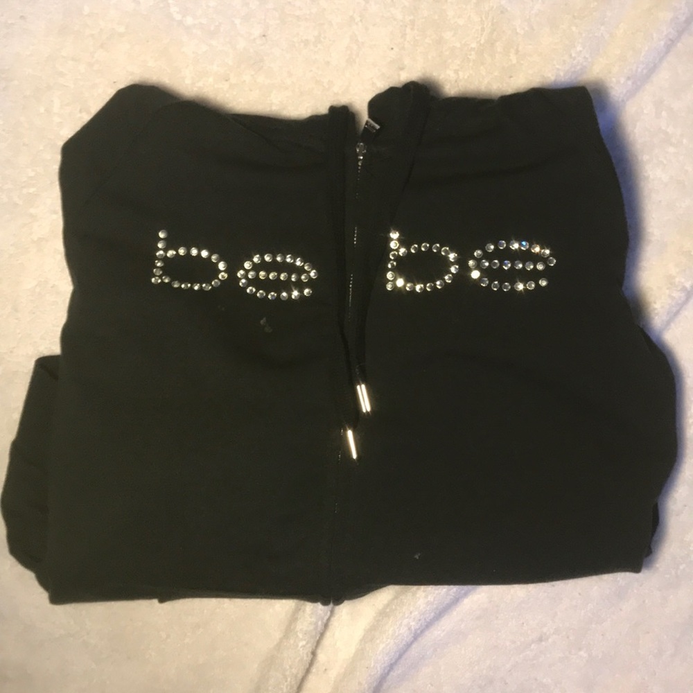 bebe zip up sweater